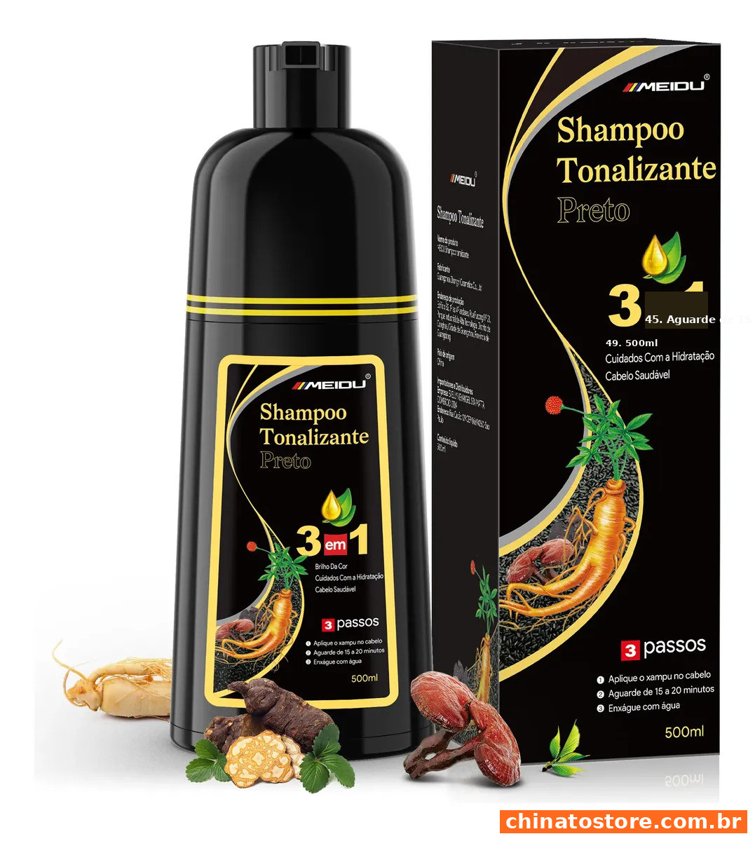 Meidu Shampoo Tonalizante Castanho