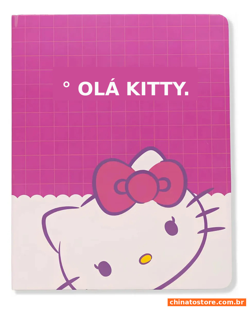 Caderno Planner 21x16cm Hello Kitty 96 Folhas - Zonacriativa Rosa